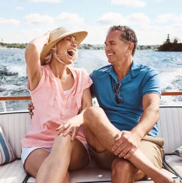 Shot of a mature couple enjoying a relaxing boat ride